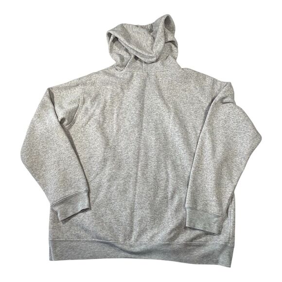 DISNEY Minnie Mouse Crochet Appliqué Hoodie Sweatshirt Heather Gray - Picture 3 of 7